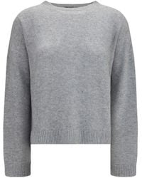 Fabiana Filippi - Gray Cashmere Sweatshirt - Lyst