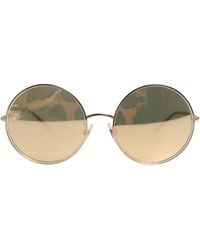 Dolce & Gabbana - Metal Round Shades Eyewear Sunglasses - Lyst