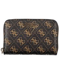 Guess - Elegant Laurel Zippered Wallet With Coin Purse - Lyst