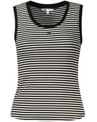 Tommy Hilfiger - Black Cotton 's Tank Top - Lyst