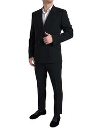 Dolce & Gabbana - Black 2 Piece Double Breasted Sicilia Suit - Lyst