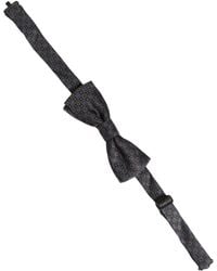 Dolce & Gabbana - Geometric Adjustable Neck Bow Tie Silk - Lyst