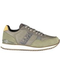 Napapijri - Grey Polyester Men's Sneaker - Lyst