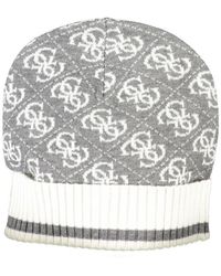 Guess - Gray Polyester Hats & Cap - Lyst