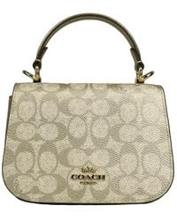 COACH - Lysa Top Handle Bag Crossbody Champagne Gold - Lyst