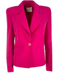 Yes-Zee - Fuchsia Polyester Suits & Blazer - Lyst