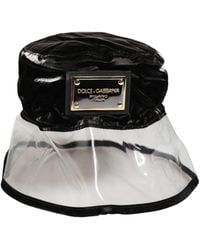 Dolce & Gabbana - Nylon Plastic Fisherman Bucket Capello Hat - Lyst