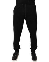 Dolce & Gabbana - Cotton Mid Waist Jogger Sweatmen's Pants - Lyst