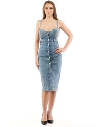 Love Moschino - Cotton Casual Dress - Lyst