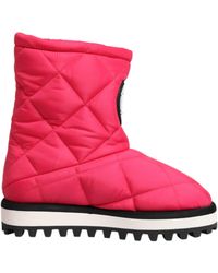 Dolce & Gabbana - Pink White Viscose Padded Mid Calf Boots Shoes - Lyst