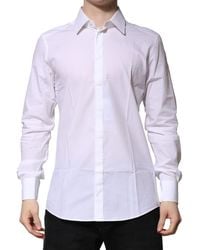 Dolce & Gabbana - Cotton Long Sleeves Formal Shirt - Lyst