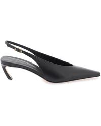Lanvin - Leather Slingback Mules - Lyst