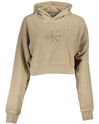 Calvin Klein - Chic Embroidered Hooded Sweatshirt - Lyst