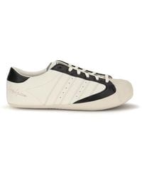 Y-3 - White Calf Leather Bos Taurus Low Top Sneakers - Eu43/us10 - Lyst