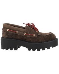 Miu Miu - Chunky Sole Loafers - Lyst