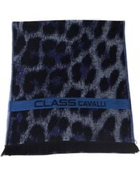 Roberto Cavalli - Animalier Fantasy Logo Luxury Scarf - Lyst