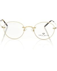 Frankie Morello - Elegant Round Matt Eyeglasses - Lyst