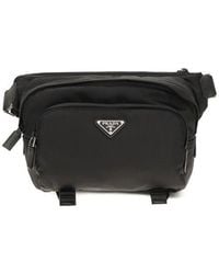 Prada - Black Nylon Shoulder Bag - Lyst