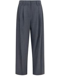 Brunello Cucinelli - Gray Wool Oves Aries Dress Pants - Lyst