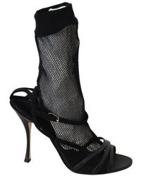 Dolce & Gabbana - Suede Short Boots Sandals Shoes - Lyst