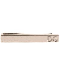 Dolce & Gabbana - Tone Brass Logo Branded Tie Clip Bar - Lyst