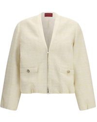 Gucci - Beige Cotton Bomber - Lyst