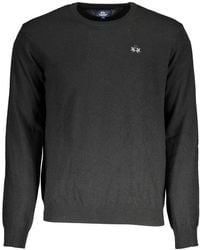 La Martina - Black Wool Men's Sweater - Lyst