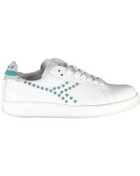 Diadora - Bianco Leather Sneaker - Lyst