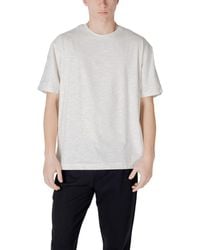 Calvin Klein - Gray Cotton T - Lyst