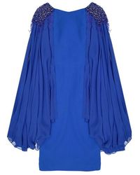 Ivan Montesi - Beaded Shoulders Dress - Lyst