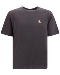 Maison Kitsuné - Gray Organic Cotton T - Lyst