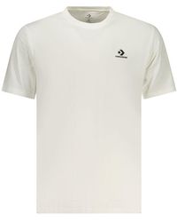 Converse - Bianco Cotton Men T - Lyst