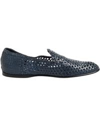 Dolce & Gabbana - Woven Leather Loafers - Lyst