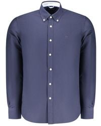 North Sails - Blu Cotton Men Shirt - Lyst