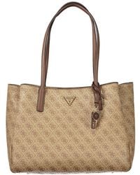 Guess - Beige Polyurethane 's Bag - Lyst
