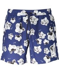 KARL LAGERFELD - Polyester Swim Boxer - Lyst