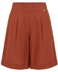 Trussardi - Brown Viscose Shorts - Lyst