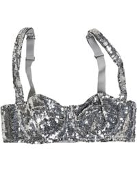 Dolce & Gabbana - Sequined Nyon Balconnet Bra Underwear Nylon Clothing - Lyst