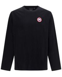 Canada Goose - Black Cotton Sportswear - Lyst