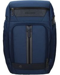 Piquadro - Blue Fabric Backpack - Lyst