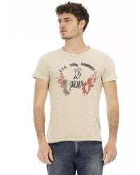 TRUSSARDI ACTION - Beige Cotton Men T - Lyst