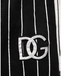 Dolce & Gabbana - Striped Dg Patch Sweatpants Pants And Cotton - Lyst