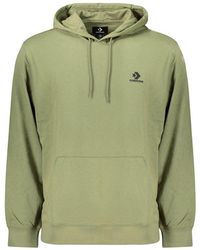 Converse - Green Cotton Men's Hoodie - Lyst