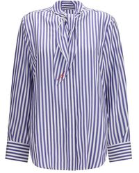 Givenchy - Blue Silk Pattern Shirt - Lyst