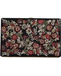 Dolce & Gabbana - Floral Frame Clutch Evening Purse Bag - Lyst