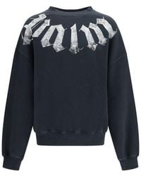 Palm Angels - Black Cotton Sweatshirt - Lyst