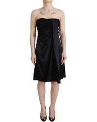 Dolce & Gabbana - Elegant Silk Mini Sleeveless Dress - Lyst