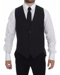 Dolce & Gabbana - Pinstripe Vest Formal Style - Lyst