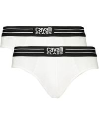 Roberto Cavalli - White Cotton Men's Briefs - Lyst