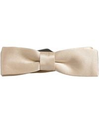 Dolce & Gabbana - Men Beige 100% Silk Adjustable Neck Papillon Bow Tie - Lyst